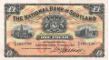 National Bank Of Scotland Ltd 1 Pound,  1.11.1929